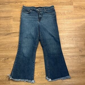J Brand Dark Blue Flare Jeans